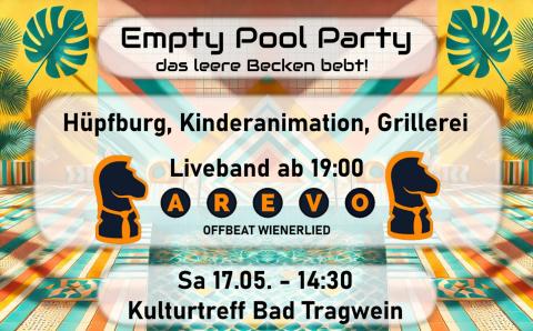 Flyer Empty Pool Party Tragwein