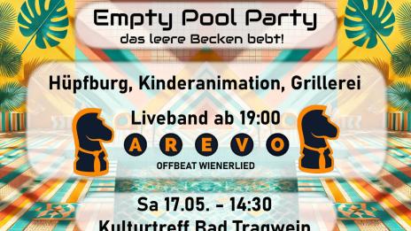Flyer Empty Pool Party Tragwein